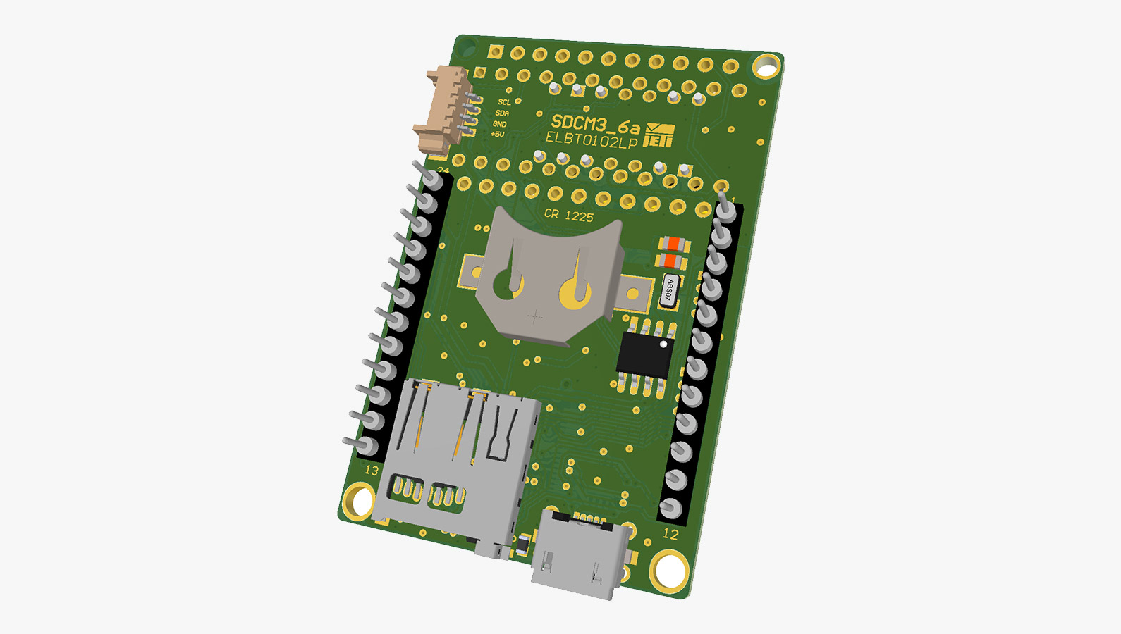 SDCM3 for micro Spectrometer C12880MA, bottom